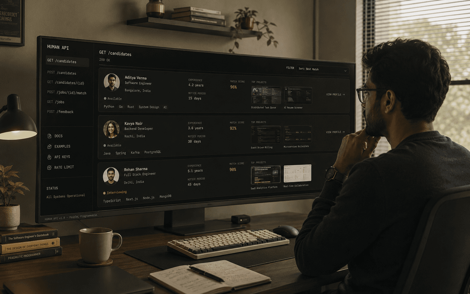 Async hiring without job boards